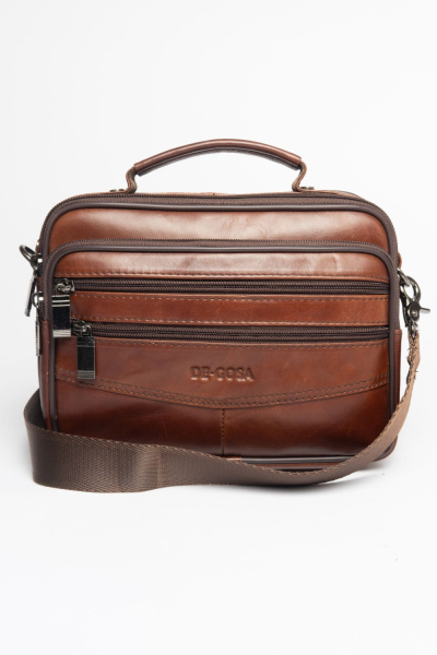 фото 417-88 7807-2 Сумка кросс-боди мужская натуральная кожа DE-GOSA коричневый