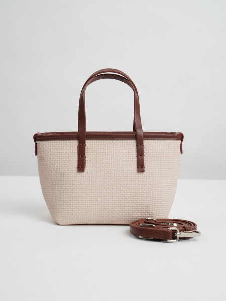 фото 454-19 550266 Сумка кросс-боди женская экокожа Ludor бежевый