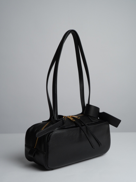 452-70 98111 Сумка тоут женская натуральная кожа Ludor черный