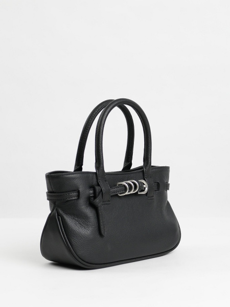 456-88 8845 Сумка тоут женская натуральная кожа Ludor черный