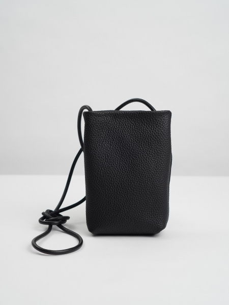 фото 453-49 2022 Сумка кросс-боди женская натуральная кожа DG черный