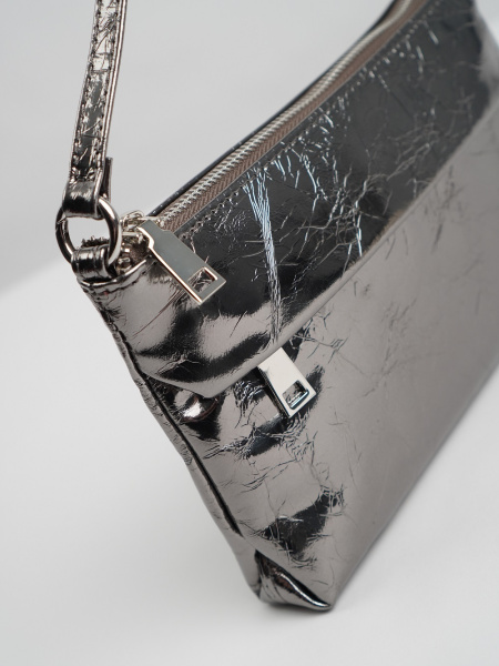 фото 454-36 9020масло Клатч женский натуральная кожа Ludor темно-серебристый