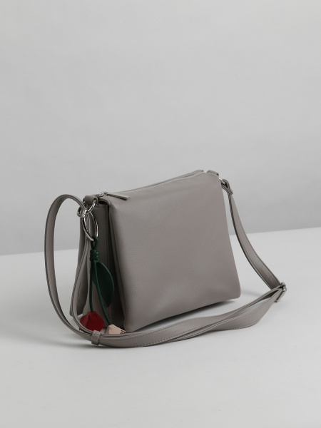 фото 455-91 550207 Сумка кросс-боди женская экокожа Ludor светло-серый