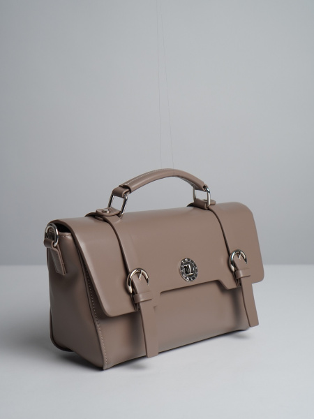 447-90 550130-1 Сумка стракчэд женская экокожа Ludor темно-бежевый