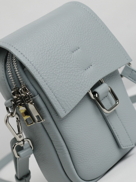 фото 454-76 788 Сумка кросс-боди женская натуральная кожа Ludor голубой