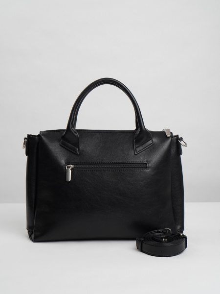 455-32 550258 Сумка тоут женская экокожа Ludor черный