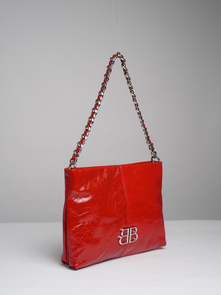 фото 451-24 187 Сумка кросс-боди женская натуральная кожа Ludor красный