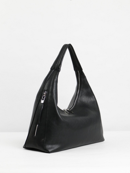456-04 550282 Сумка хобо женская экокожа Ludor черный