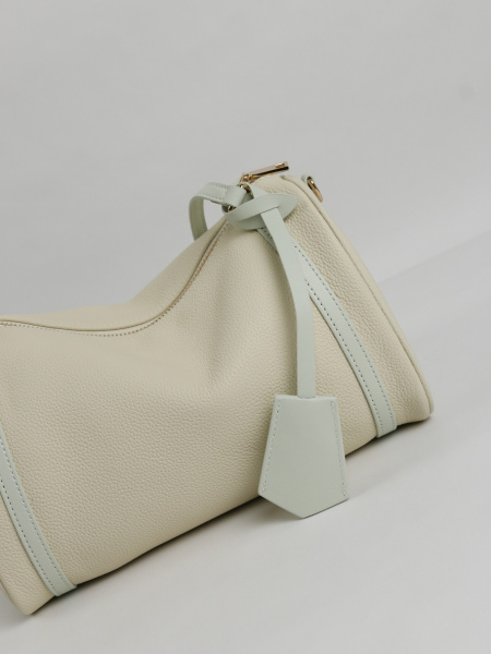 456-64 6189 Сумка доум женская натуральная кожа Ludor светло-бежевый