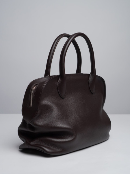 449-76 1885 Сумка доум женская натуральная кожа Ludor темно-коричневый 449-76 1885 Сумка доум женская натуральная кожа Ludor темно-коричневый