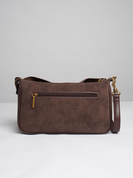 фото 451-47 550235 Сумка кросс-боди женская эко нубук Ludor коричневый