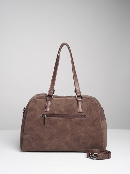 451-35 550229 Сумка доум женская эко нубук Ludor коричневый