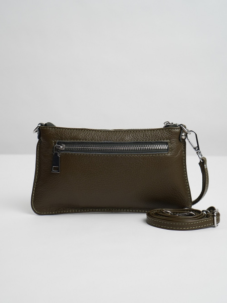 фото 454-28 711 Клатч женский натуральная кожа Ludor хаки