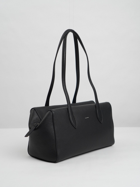 455-19 8838 Сумка тоут женская натуральная кожа Ludor черный