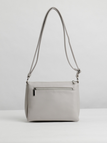 фото 455-92 550207 Сумка кросс-боди женская экокожа Ludor серо-бежевый