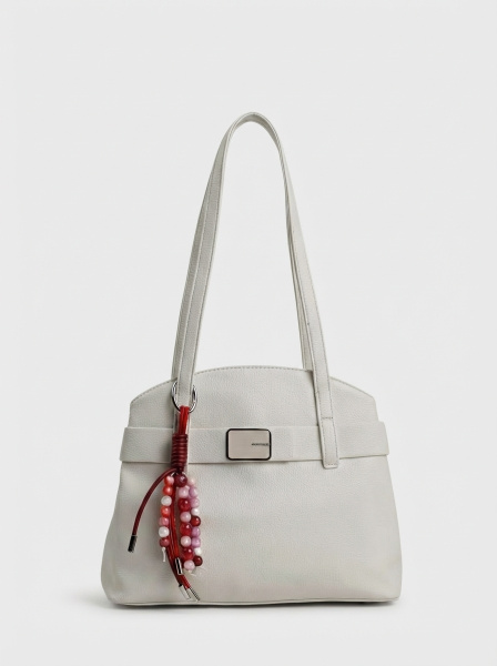 457-01 58426 Сумка тоут женская экокожа Safenta бежевый