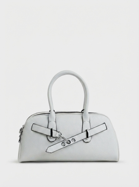 457-08 51134 Сумка доум женская экокожа Safenta белый