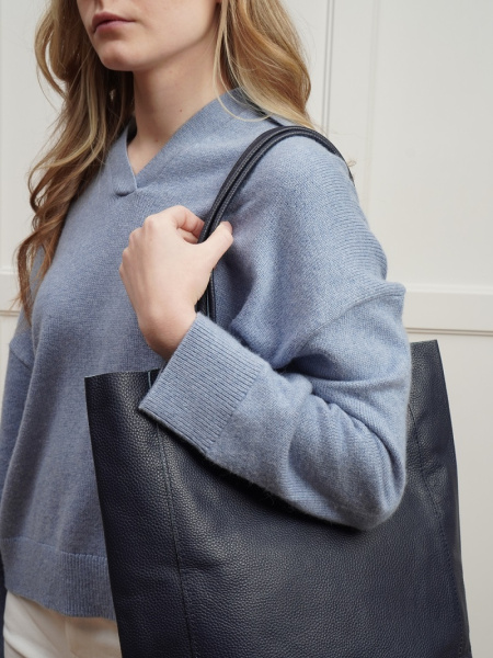 фото 402-66 815 Сумка шоппер женская натуральная кожа Ludor коричневый