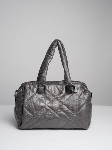 450-87 58301 Сумка доум женская экокожа Safenta серый