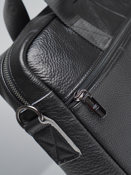 фото 441-70 524L Портфель мужской натуральная кожа Fuzhiniao черный