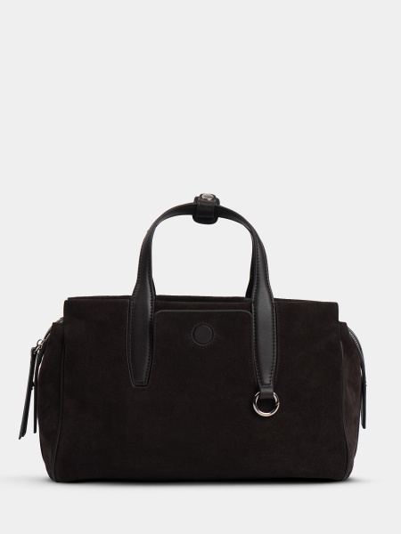 454-47 98183 Сумка тоут женская замша Ludor темно-коричневый