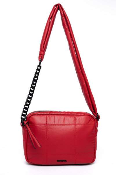 437-62 28076 Сумка кросс-боди женская экокожа Safenta красный фото 437-62 28076 Сумка кросс-боди женская экокожа Safenta красный