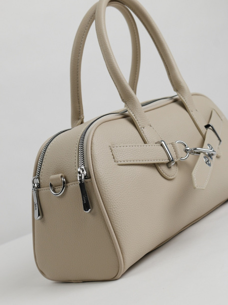 457-09 51134 Сумка доум женская экокожа Safenta бежевый