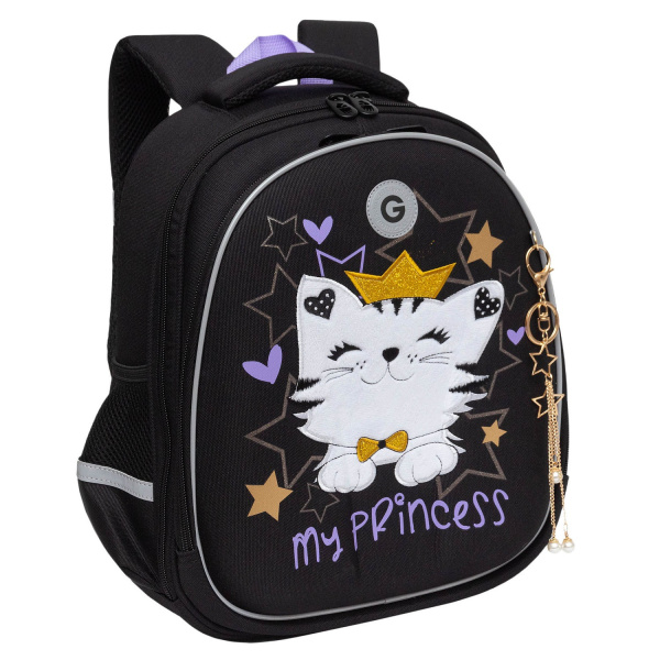 фото 426-85 RAZ-486-3 Ранец для девочки Grizzly черный