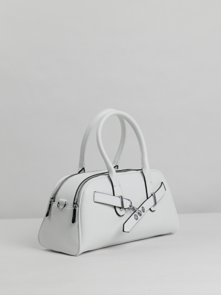 457-08 51134 Сумка доум женская экокожа Safenta белый