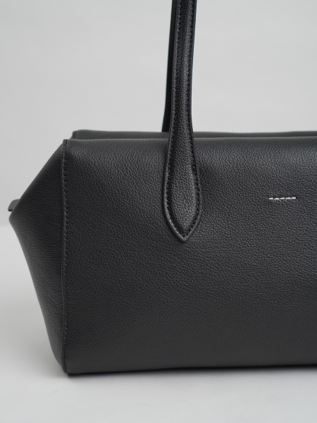 455-19 8838 Сумка тоут женская натуральная кожа Ludor черный