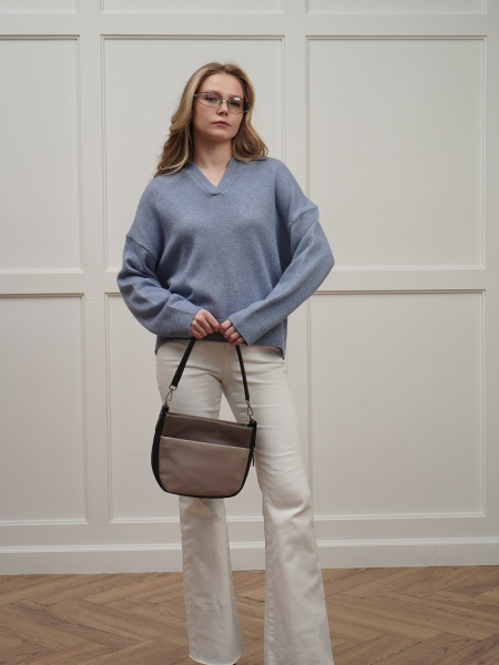 фото 451-38 550231 Сумка кросс-боди женская экокожа Ludor бежевый