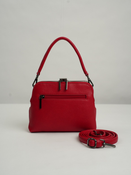 455-49 550227 Сумка фрейм женская экокожа Ludor красный