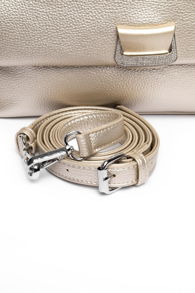 444-02 28126 Сумка кросс-боди женская экокожа Safenta золотой фото 444-02 28126 Сумка кросс-боди женская экокожа Safenta золотой