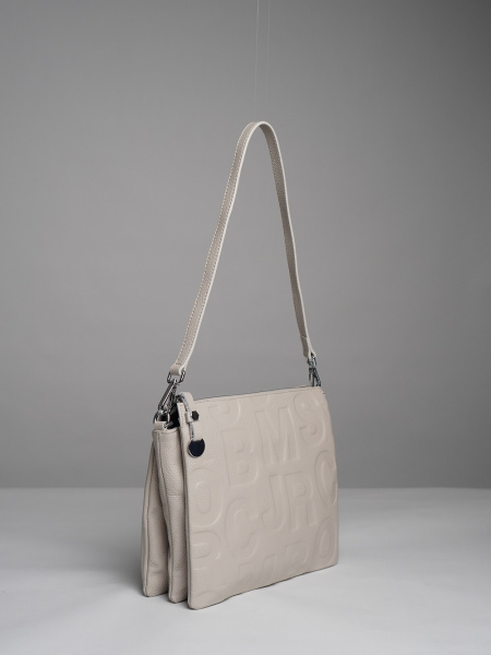 фото 451-81 18045 Сумка кросс-боди женская натуральная кожа Ludor светло-бежевый