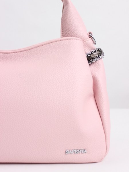 442-52 5250 Сумка хобо женская экокожа Safenta розовый