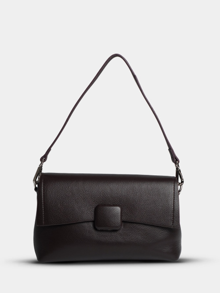 453-38 6016-1 Сумка кросс-боди женская натуральная кожа Ludor темно-коричневый фото 453-38 6016-1 Сумка кросс-боди женская натуральная кожа Ludor темно-коричневый