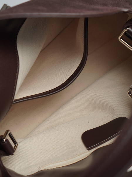 450-61 F9889А Сумка стракчэд женская замша Ludor темно-коричневый