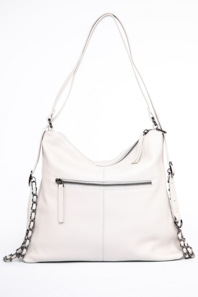 429-72 8311 Сумка хобо женская натуральная кожа Ludor молочный