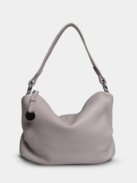 450-38 6661 Сумка хобо женская натуральная кожа Ludor бежевый