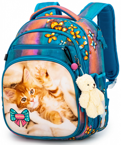 фото 383-73 7011 Ранец для девочки SkyName голубой