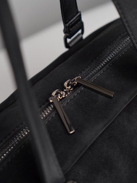 451-34 550229 Сумка доум женская эко нубук Ludor черный