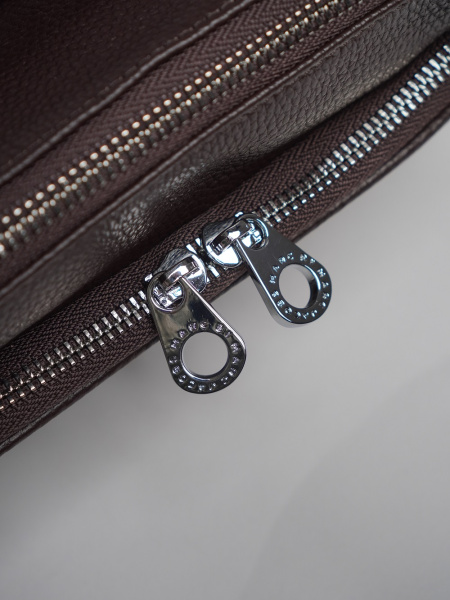 фото 451-26 6003 Сумка кросс-боди женская натуральная кожа Ludor темно-коричневый