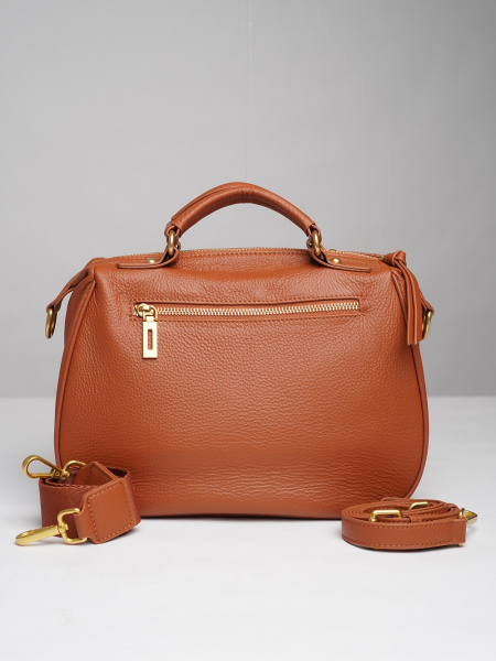 453-25 7015 Сумка доум женская натуральная кожа Ludor кирпичный