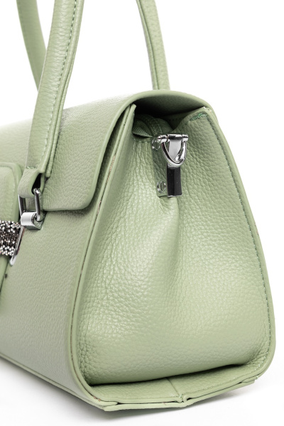 442-33 5255 Сумка стракчэд женская экокожа Safenta светло-зеленый