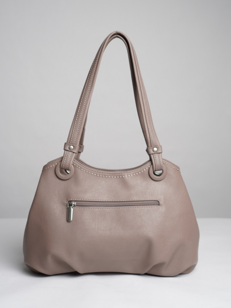 451-66 550230 Сумка доум женская экокожа Ludor темно-бежевый 451-66 550230 Сумка доум женская экокожа Ludor темно-бежевый