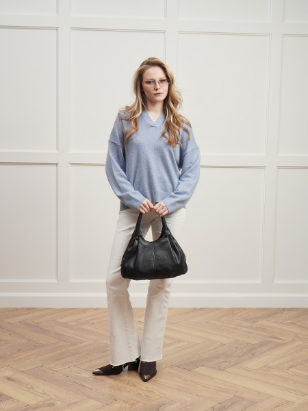 451-76 550249 Сумка хобо женская экокожа Ludor коричневый 451-76 550249 Сумка хобо женская экокожа Ludor коричневый