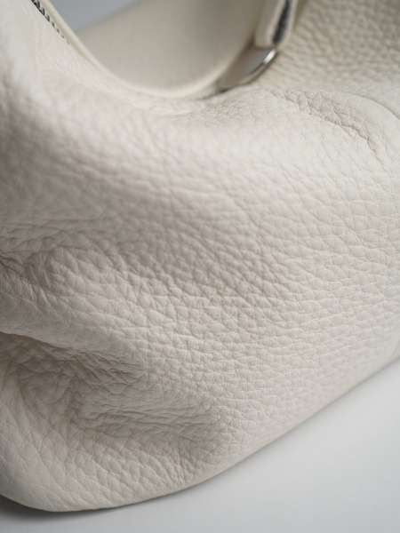 фото 447-54 6661 Сумка кросс-боди женская натуральная кожа Ludor молочный