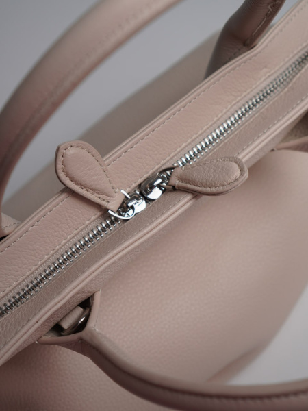 449-75 1885 Сумка доум женская натуральная кожа Ludor молочный