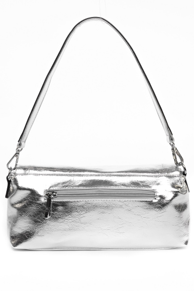 фото 442-56 2122 Сумка кросс-боди женская экокожа Safenta серебристый