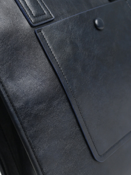 456-11 550273 Сумка тоут женская экокожа Ludor темно-синий